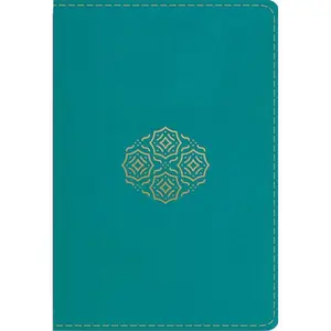 ESV Large Print Compact Bible, Red Letter (Trutone, Teal, Bouquet Design)
