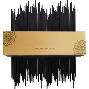 50 count Reed Diffuser Sticks- Black Fibre Reed Diffuser Sticks-Thick Diffuser Reeds Sticks - Diffuser Sticks for Diffuser Oils  Refill - Fibre Reeds for Diffusers(Black7.5/19cm)