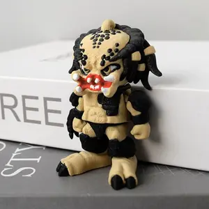 Halloween Decorations 3D Printed Beast Series Mini Collectible Predator Style Animal Models with Moveable Joints, Perfect for Collectors