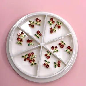 18 pcs Red Cherry Nail Charms (Small)