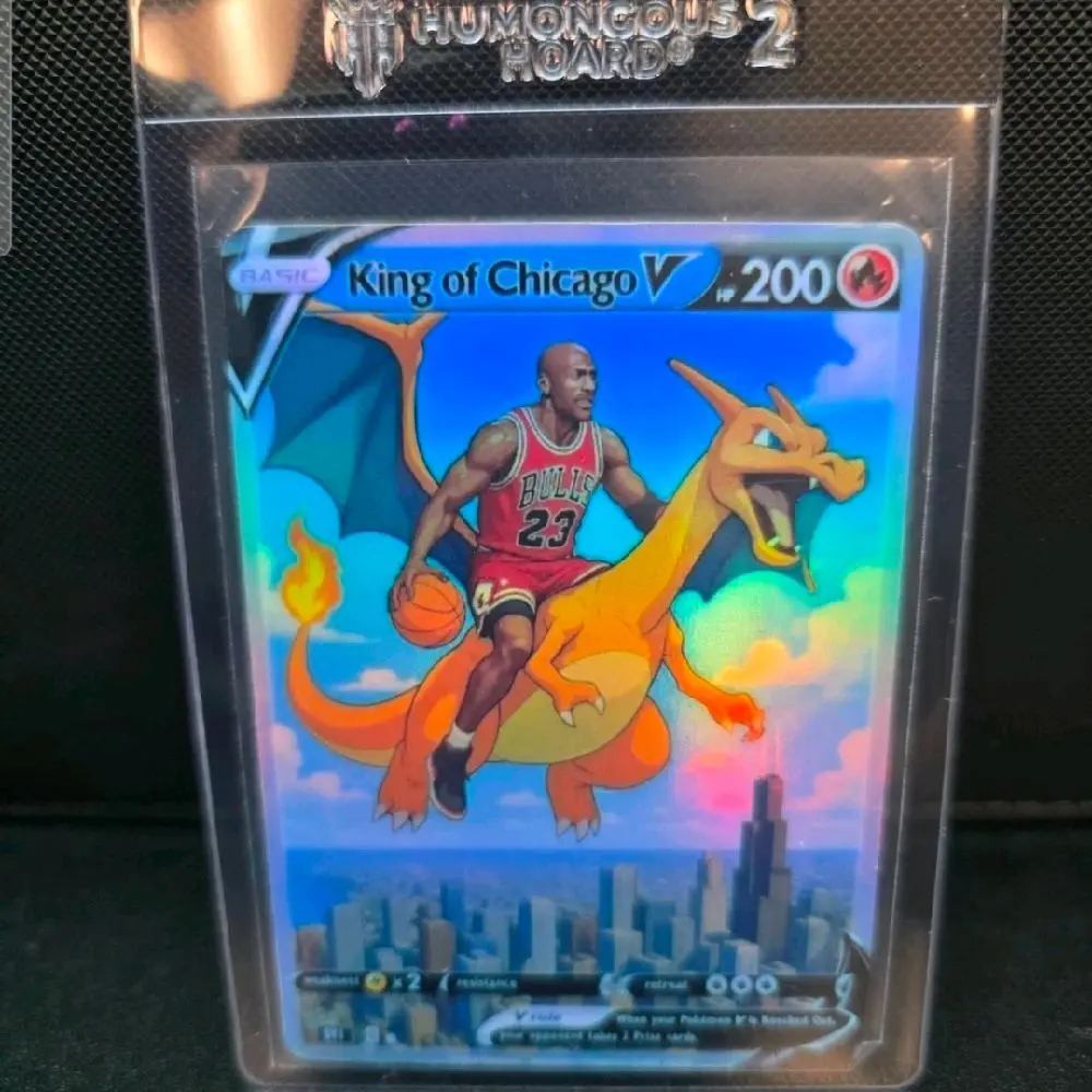 Michael Jordan Charizard Custom Full Art Holo Pokmon Card Rare Art Collectible Fan Made - Basketball kids gift. - TikTok Shop Michael Jordan Charizard Custom Full Art Holo Pokmon Card Rare Art Collectible Fan Made - Basketball kids gift. - TikTok Shop