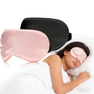 Silk Sleep Eye Mask, High Light Blocking & Breathable, Soft Satin Blindfold, Elastic Strap, Suitable for Travel Naps, Night Rest