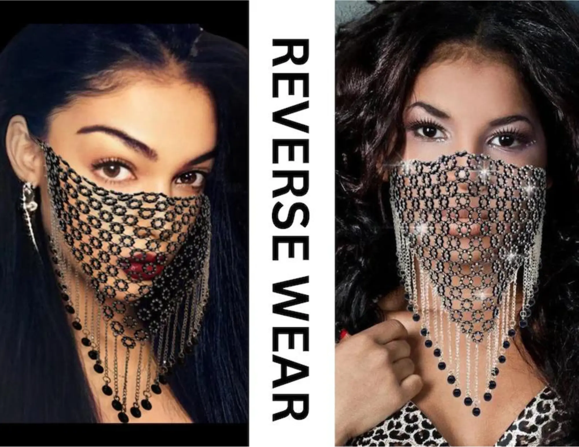 Fringe Face Veil, Wife Seduction party Face Mask, Neck Cover, Neck Corset, Masquerade, Bachelorette, Arabian, Gift For Her, Belly Dance