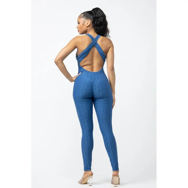 Tazoriah Blue Jumpsuit