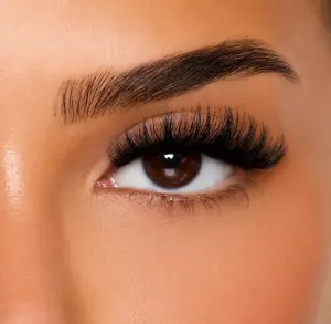 Hybrid Volume Strip Lashes, Fluffy D Curl False Eyelashes