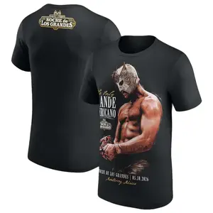Men's Black El Grande Americano The Only T-Shirt Professional Wrestler Tee For Man and Woman Unisex T-Shirt Hoodie Graphic Basic Cotton Tops Casual All Seasons