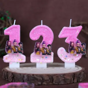 Hoyun Digital Birthday Candles Witch Hunter Handmade Number Candles Cake Party Cartoon 0-9, Decorative Candle Set for Celebrations