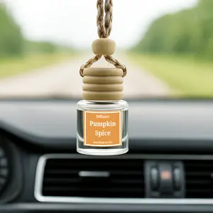 Pumpkin Spice  Glass Car Diffuser – Long-Lasting Car Air Freshener Calming Scent • Up to 60 Days