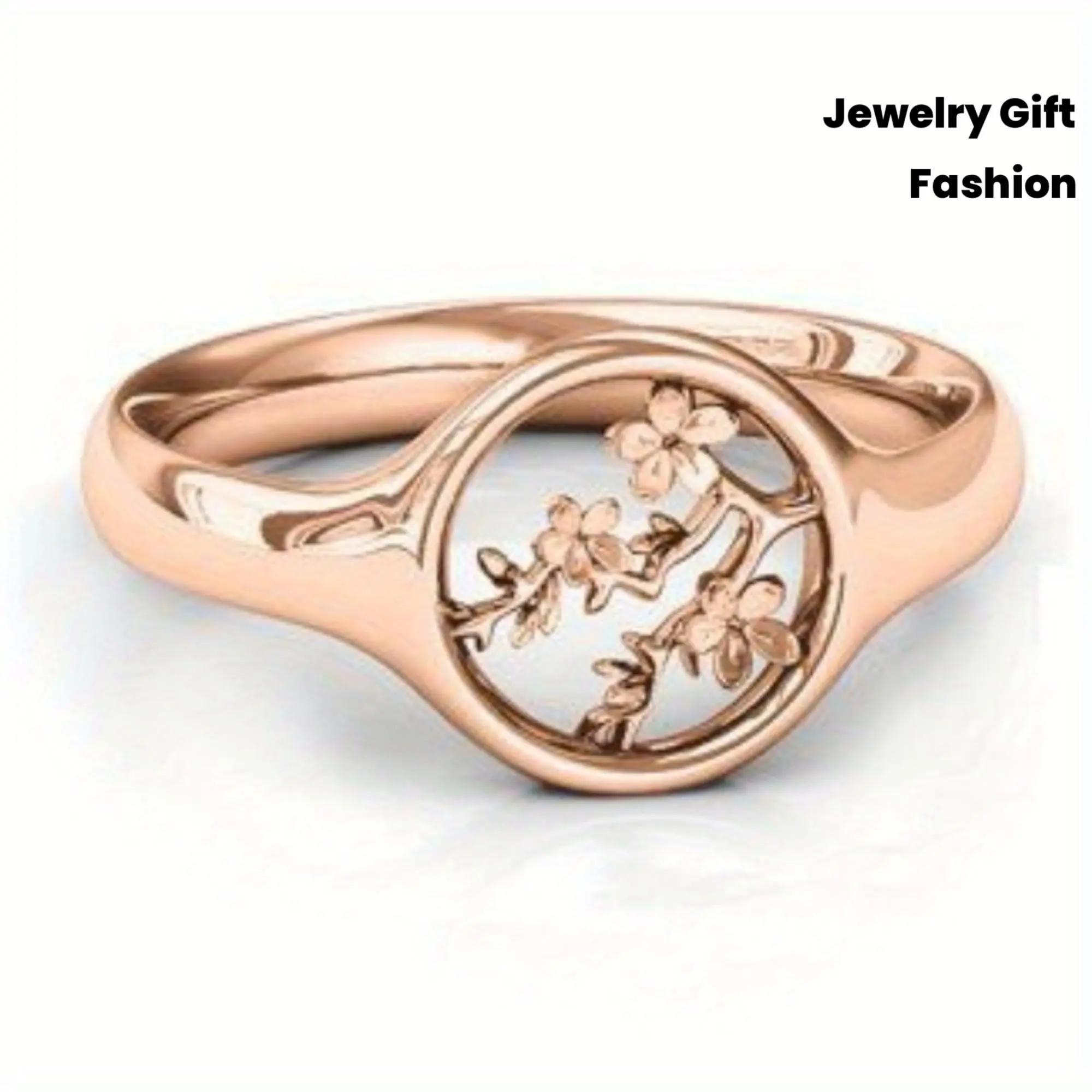 Fashion Women's Ring Flower Ring Tree Vine Ring Jewelry Gift