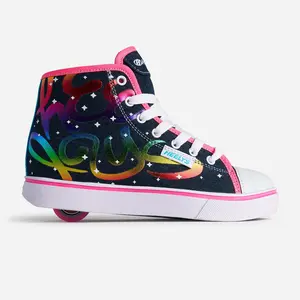 Heelys High Top Shoes | Shoes with Wheels with rainbow print