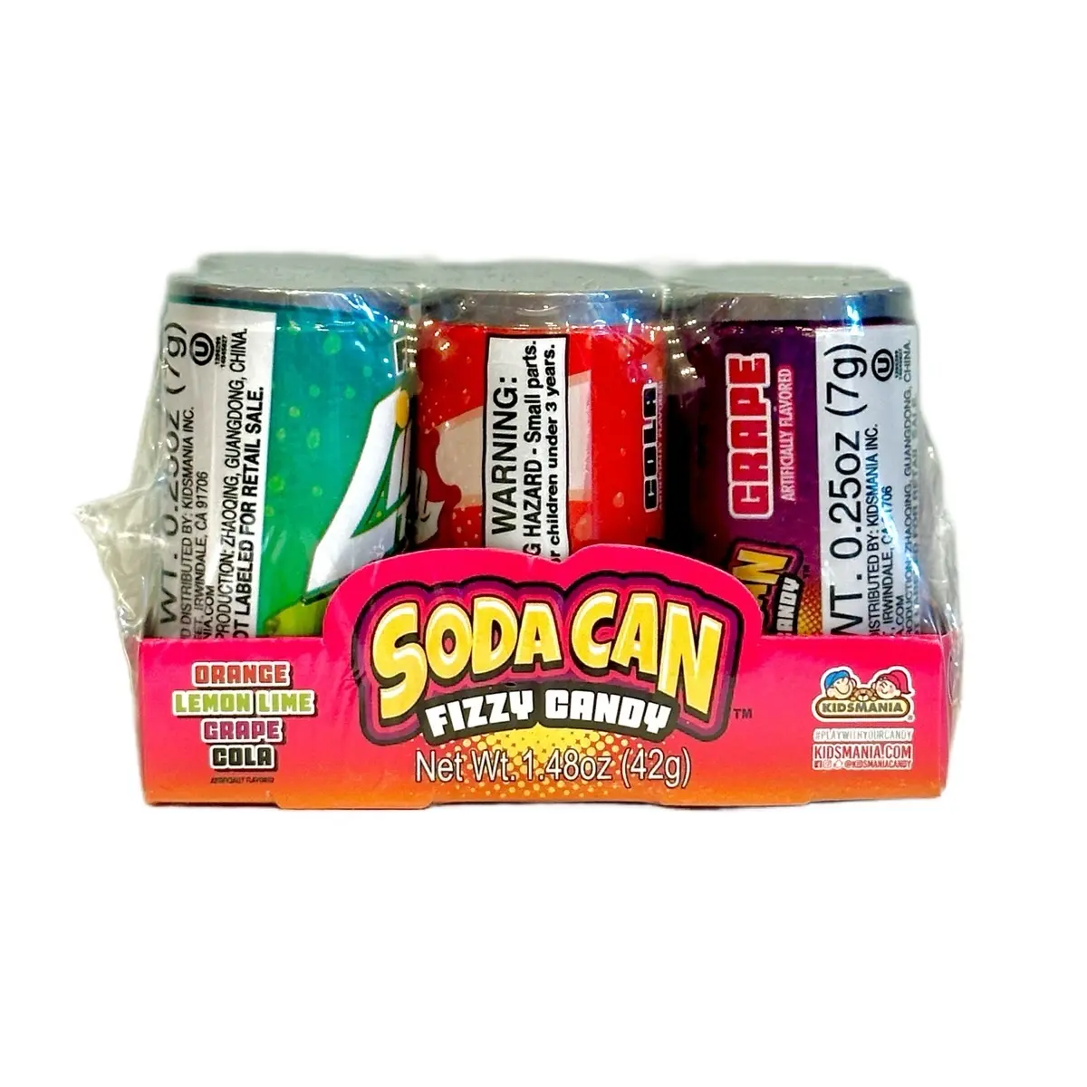 Soda Can Fizzy Candy (4 Different Flavors) Sweet Snack Candies
