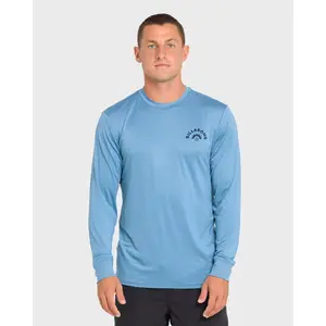 Heel Flip Crew Long Sleeve Rashguard - Vintage Indigo
