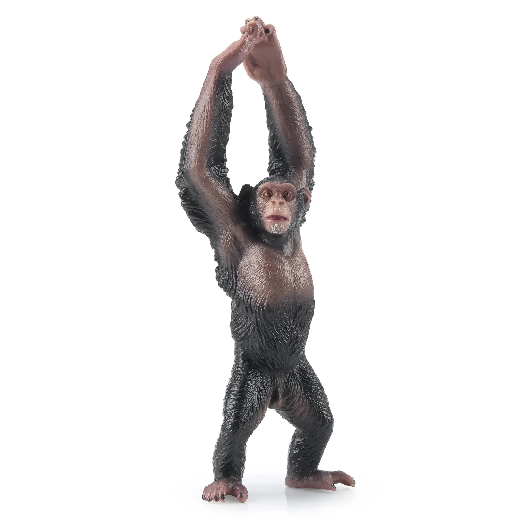 Toymany Hand-Painted Chimpanzee Figurine – Realistic Animal Model, Ideal for Early Education, Montessori Sensory Play, Cake & Party Decorations, Desk & Home Décor, Thoughtful Gifts, and Collectible Figurine for Enthusiasts