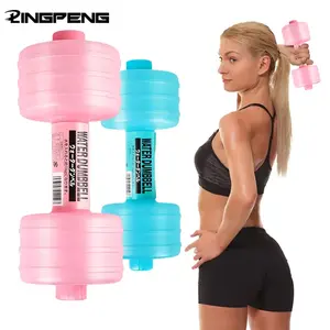 Adjustable Weight Water Dumbbell, Dual-Layer Sealed Anti-Leak Design, Transparent Water Level, Portable Home Office Gym Equipment, Adjustable Weights Dumbbells
