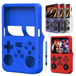 Protective case For R36S Silicone Case Soft 360° drop protection Case For R36s Handheld Game Console Accessories  Dustproof Storage Soft Cover abrasion-resistant Convenient Storage Accessories Dirt-resistant