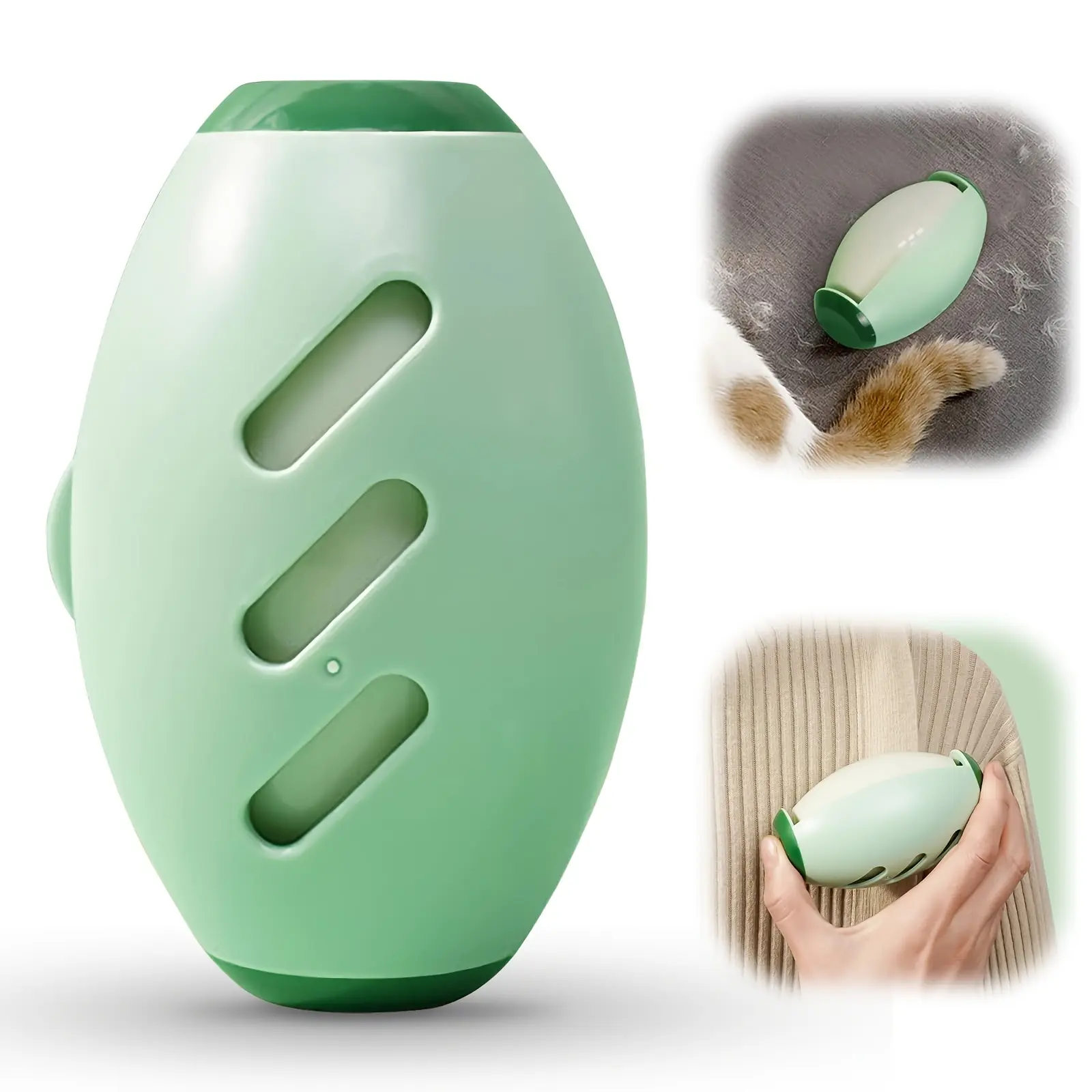 Reusable Pet Hair Remover Roller with Durable Plastic Handle, Easy to Use for Cleaning Fur, Lint, and Debris from Furniture, Clothes, Carpets