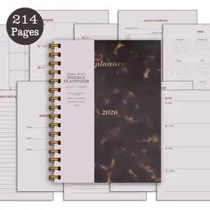 15-Month Weekly & Monthly Planner, 214 Pages Goal Setting Notebook with Reference Pages - Daily Organizer for Adults, Featuring Monthly Views, To-Do Lists & Notes Sections