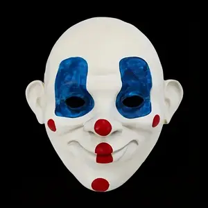 [Cool 3D Resin Mask] Knight Robber Mask Adult Clown Cosplay Halloween Costume Mask - Adjustable Elastic Band For Halloween, Masquerade, Stage Shows & Parties
