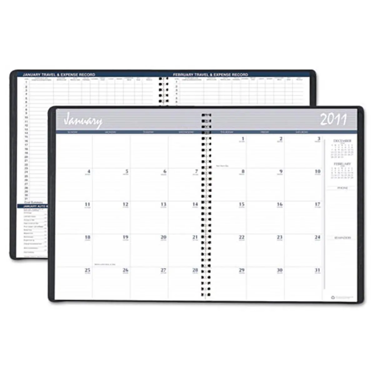 House of Doolittle Monthly Planner - 14-Month Current Year Calendar, Office Stationery, Personal Organiser with Expense Log