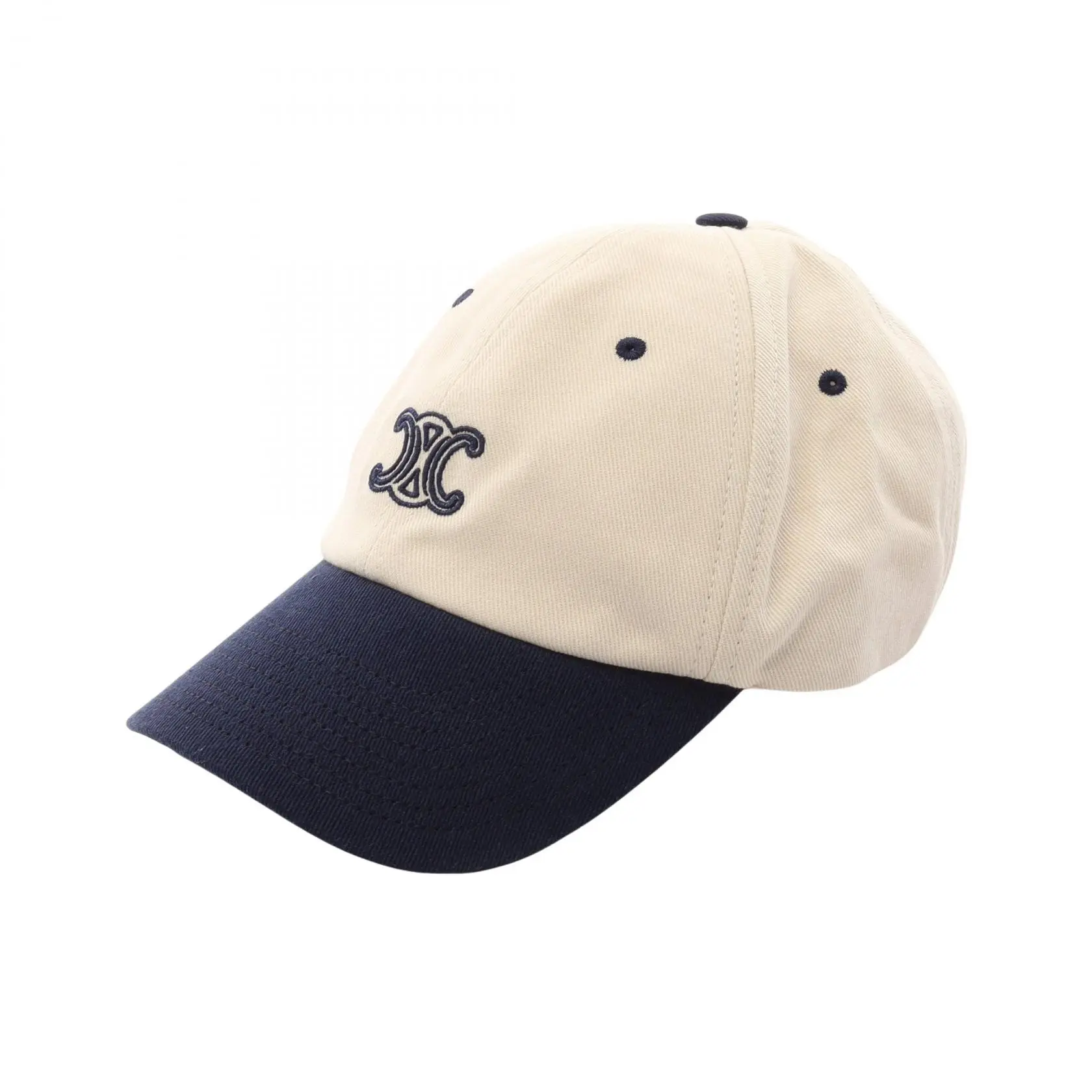Pre-owned Celine Cotton Small Leather Goods Triomphe Richelieu Cap