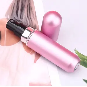 4PCS 5ML Refillable Perfume Atomizer Travel, Portable Mini Pocket Perfume Atomizer for Travel Accessories Tin Canister Organiser Bottle