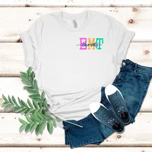 Name Over EMT Embroidery T-shirt