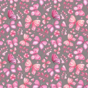 Watercolor Butterflies Pattern 6 Quilting Cotton Fabric
