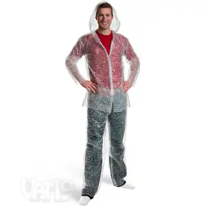 Air Bubble Suit - Bubble Suit Costume Outfit with Hooded Jacket and Elastic Waistband Pants. Made From Real Bubble!