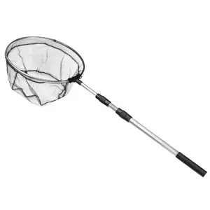 Folding Manual Fishing Net with Aluminum Alloy Handle,1 Count Fish Landing Net, Adjustable Collapsible Telescopic Fishing Gear, Flyfishing,Christmas Gift