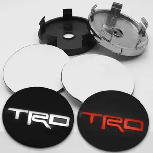 4pcs 60mm Car Styling Wheel Center HUB Caps Rim Covers, Compatible with Toyota Trd Corolla Auris Yaris Rav4 Chr Camry Prius Hilux Avensis