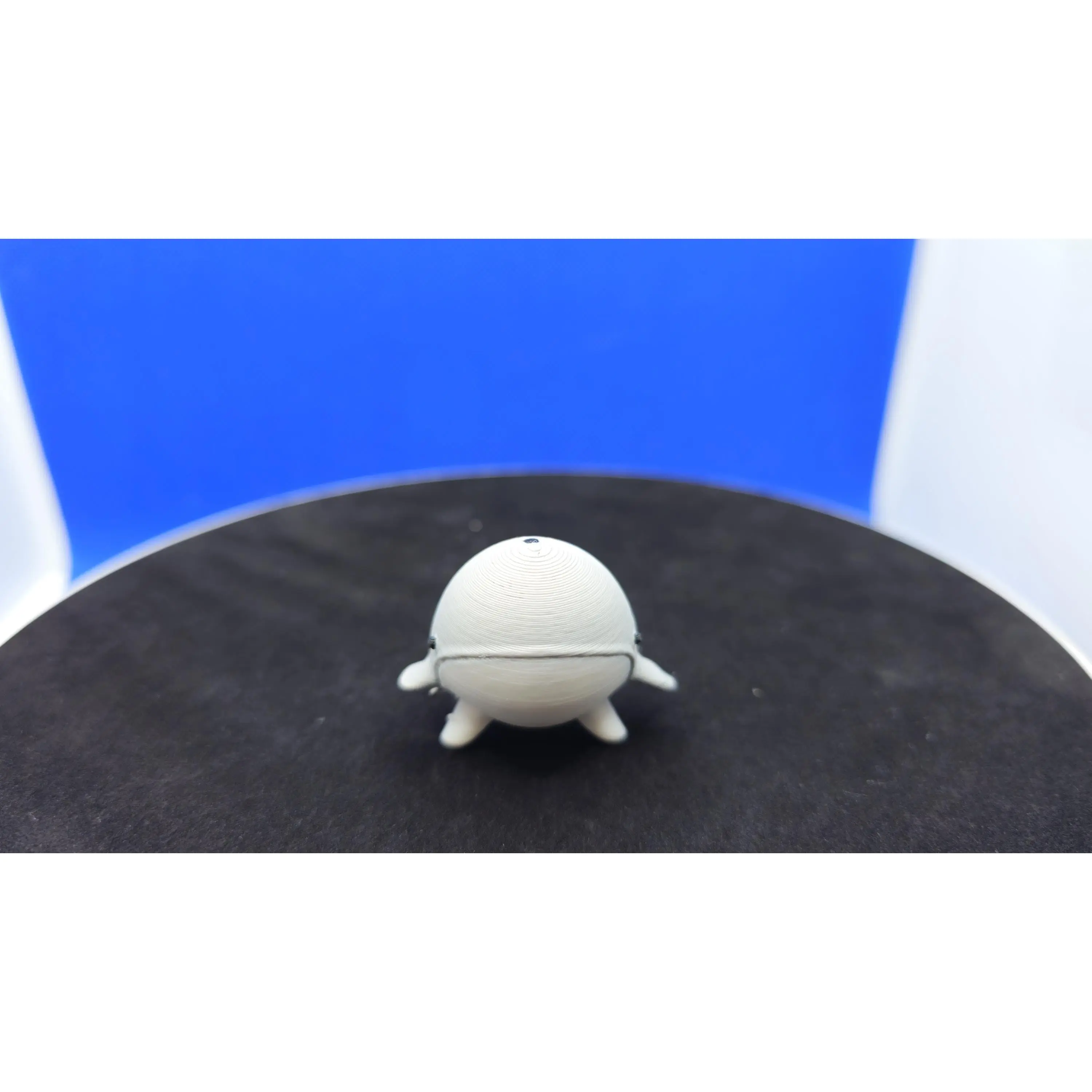 Stumpy Whale Mini Duck, 3D Printed PLA, Ocean Blue Surprise Toy