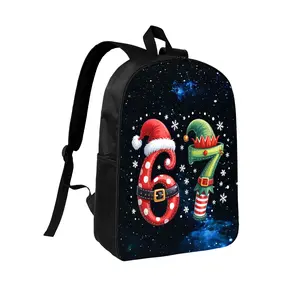 67, SEVEN,Classic  Backpack, Durable, Water-Resistant Backpack with Adjustable Shoulder Straps, Black，Student backpack