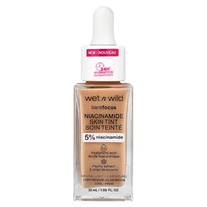 wet n wild Barefocus, Niacinamide Skin Tint, 1116090 Natural Light, 1.08 fl oz (32 ml)