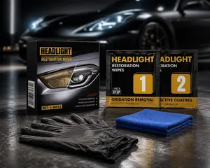 (Make Friend)Glod Ride Headlight Oxidation Remover Restoration Fluid Lens Coating Headlight Cleaner Refurbisher Crystal Coating Polishing Liquid Remove Oxidation Enhance Gloss for Car
