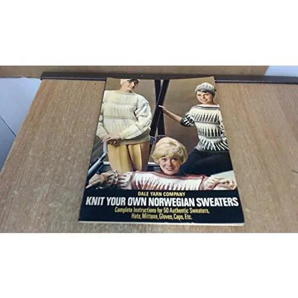 Used Good Instructional Book - Knit Your Own Norwegian Sweaters: 50 Authentic Patterns for Sweaters, Hats, Mittens, Gloves by Dale Yarn Company (Soft Cover, 70 Pages, 0.67 lbs, English, for Knitting Enthusiasts, Dover Pubns), Crafting, Very Good