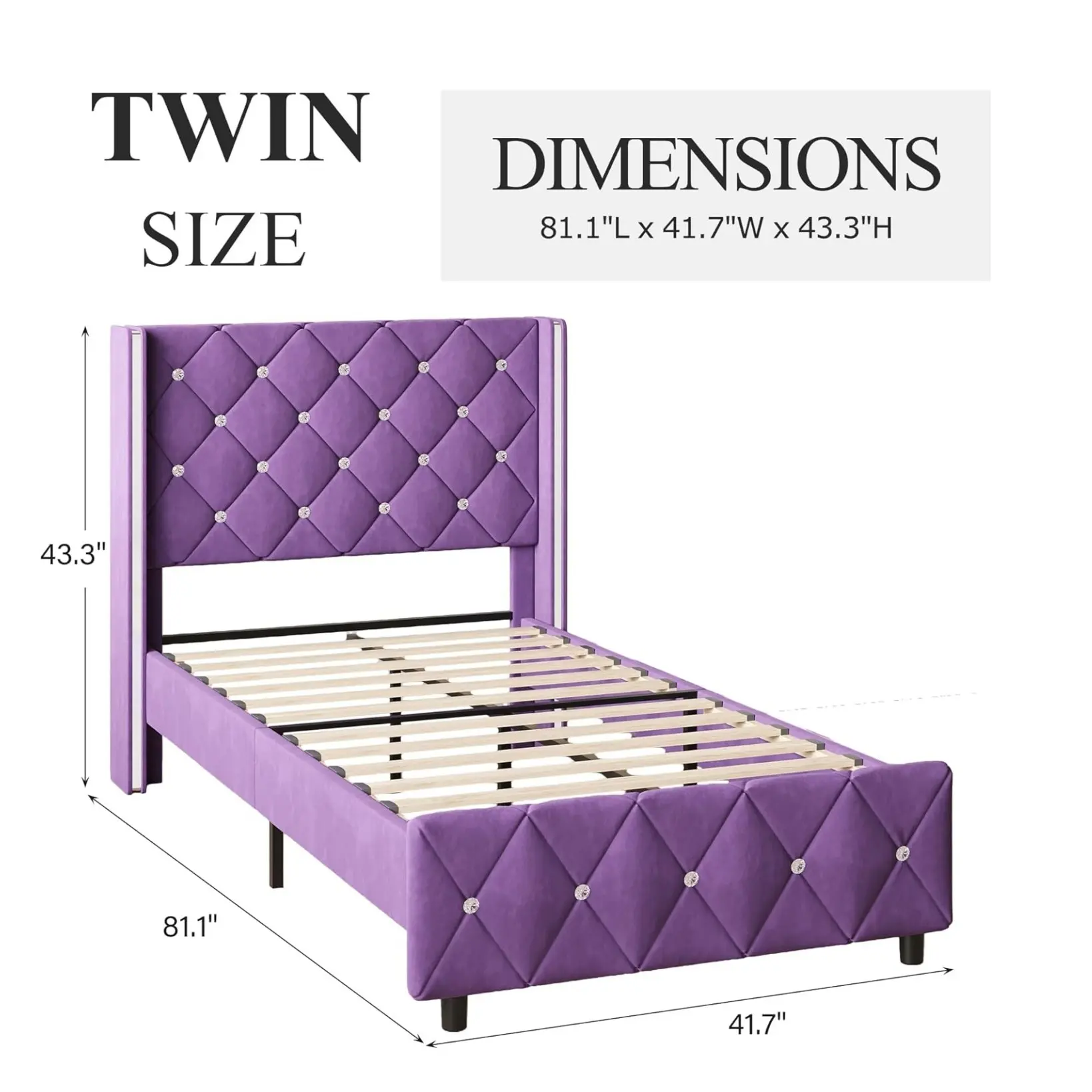 Twin Size Purple