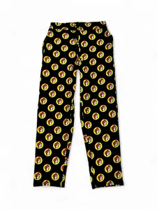 Adult Classic Black & Yellow Logo Pajama Lounge Pants