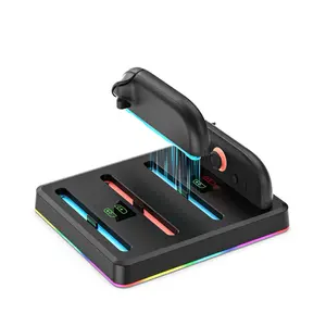 Charging Dock for Nintendo Switch Joy Pads with RGB Lighting and Quick Charge Functionality