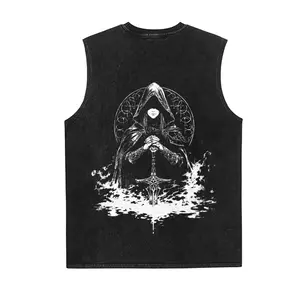 Elden Ring Game Vintage Tank 90s Graphic Sleeveless Tank Tops Men Vest Streetwear Outfits Men Vacation Outfits Sleeveless Shirt