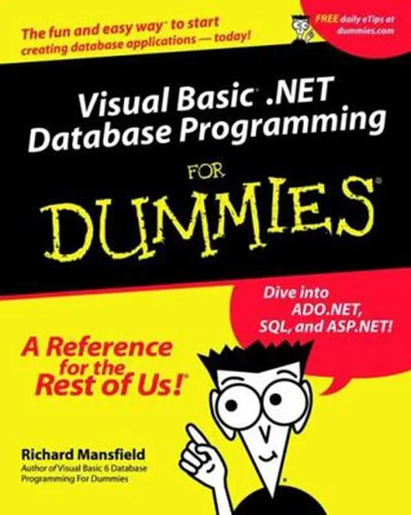 USED-Visual Basic .Net Database Programming for Dummies by Mansfield, Richard (Paperback)