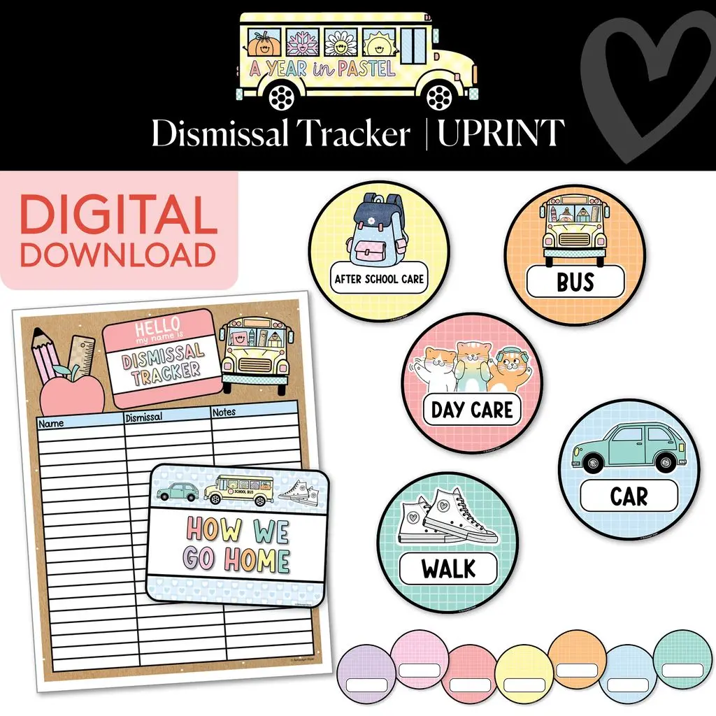 Printable Dismissal Tracker | A Year In Pastel