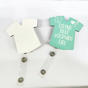 Sublimation Scrub Badge Reel (BLANK)