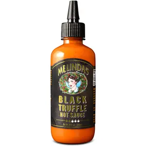 Melinda\u2019s Black Truffle Hot Sauce - Gourmet Truffle Hot Sauce Made with Fresh Ingredients, Italian Black Truffles, Cayenne Peppers, Garlic & Colombian Honey - Keto, No Sugar, No Carbs -12 oz, 1 Pack