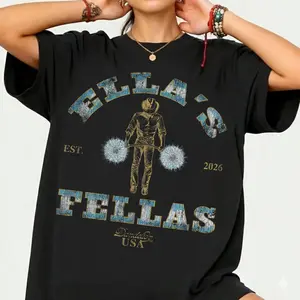 Ella's Fellas Shirt, Retro Western Cowboy T-Shirt,  Comfort Colors Oversized Tee, Vintage Southern Style, Trendy Cowgirl Aesthetic Gift