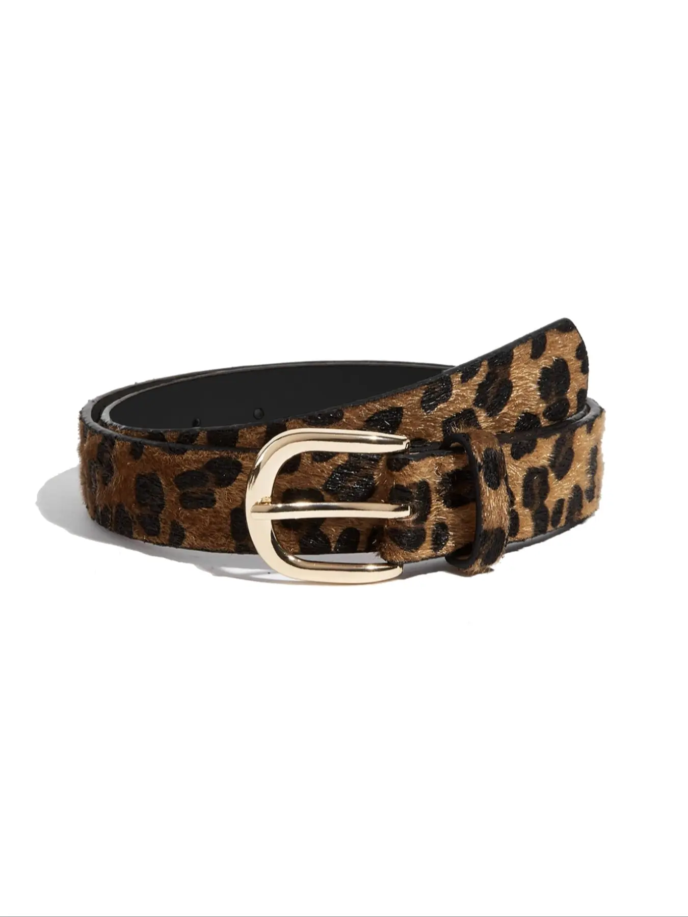 Women's Leopard Print Belt, Fashion Belt, Casual Half Round Buckle Western Style Waistband, Perfect for Jeans Dresses Pants Party, Multiple Uses, Exquisite Belt