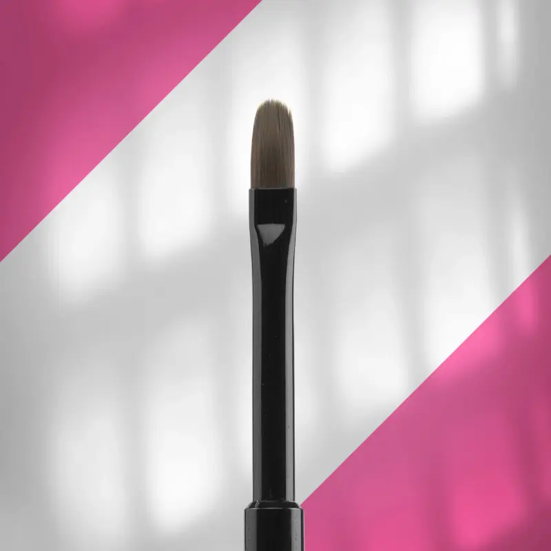 STALEKS EXPERT 06 Gel Brush – 6mm Oval Synthetic Nail Brush for Smooth, Even Gel Application