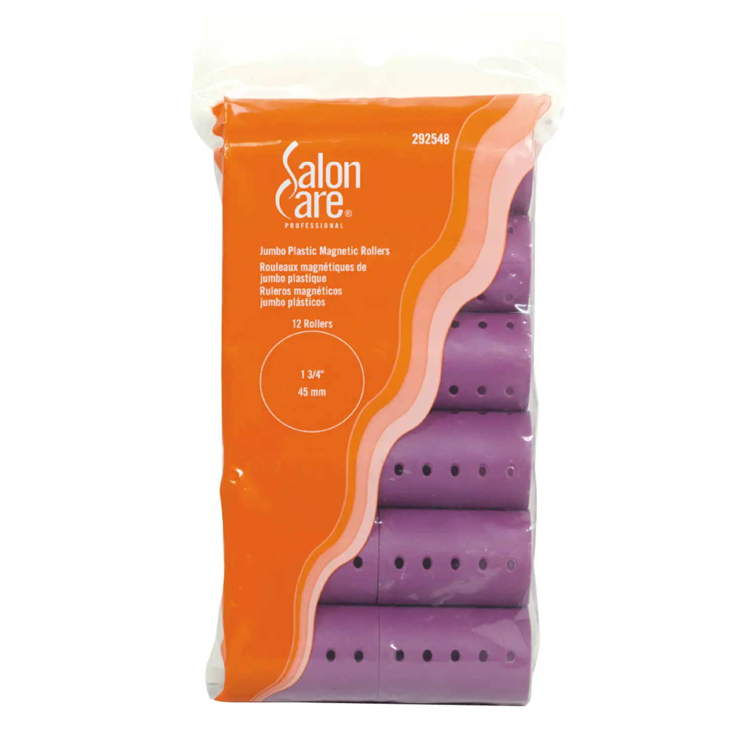 Salon Care Jumbo Magnetic Rollers, Smooth, Haircare