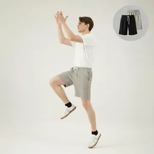 Men's 2-Pack Pleated  Joggin Pants -g Black, Relaxed Fit Straight Leg, Stretch Waist, Lightweight Comfortable, Smart Casual Menswear Shorts Monster Lab Design #23004