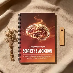 Clearance Addiction Recovery Workbook, Professional Therapist Designed Rehab Journal, Addiction Healing Guide Planner, Ideal Gift for Sobriety