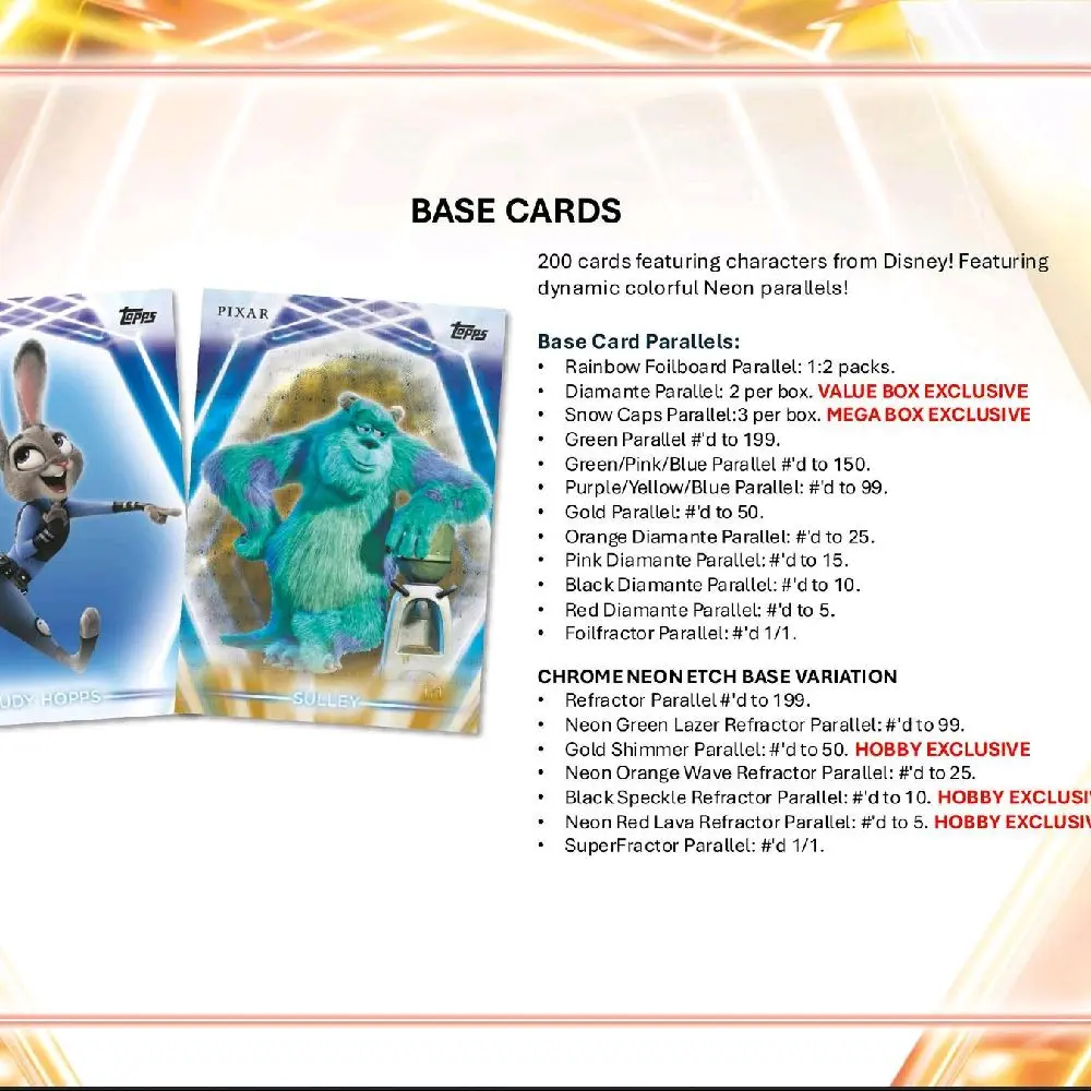 1) 2026 Topps Disney Neon Hobby Box--(Trading Cards. Collectible Booster  Packs. See description/pictures for more information). - TikTok Shop
